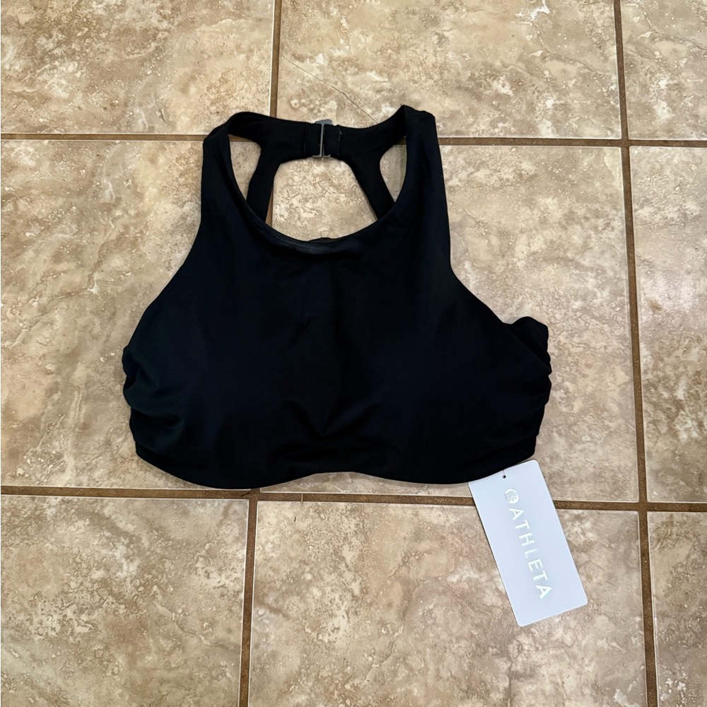 Athleta Black Maldives Bra Swim Top 34D/DD
